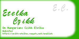 etelka czikk business card